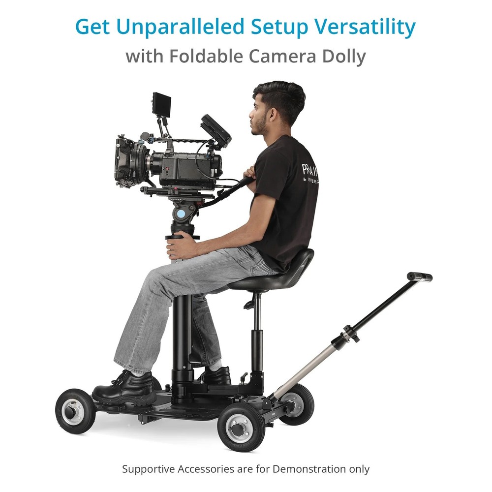Proaim Foldable Floor/Track Video Camera Platform Dolly for Filmmakers