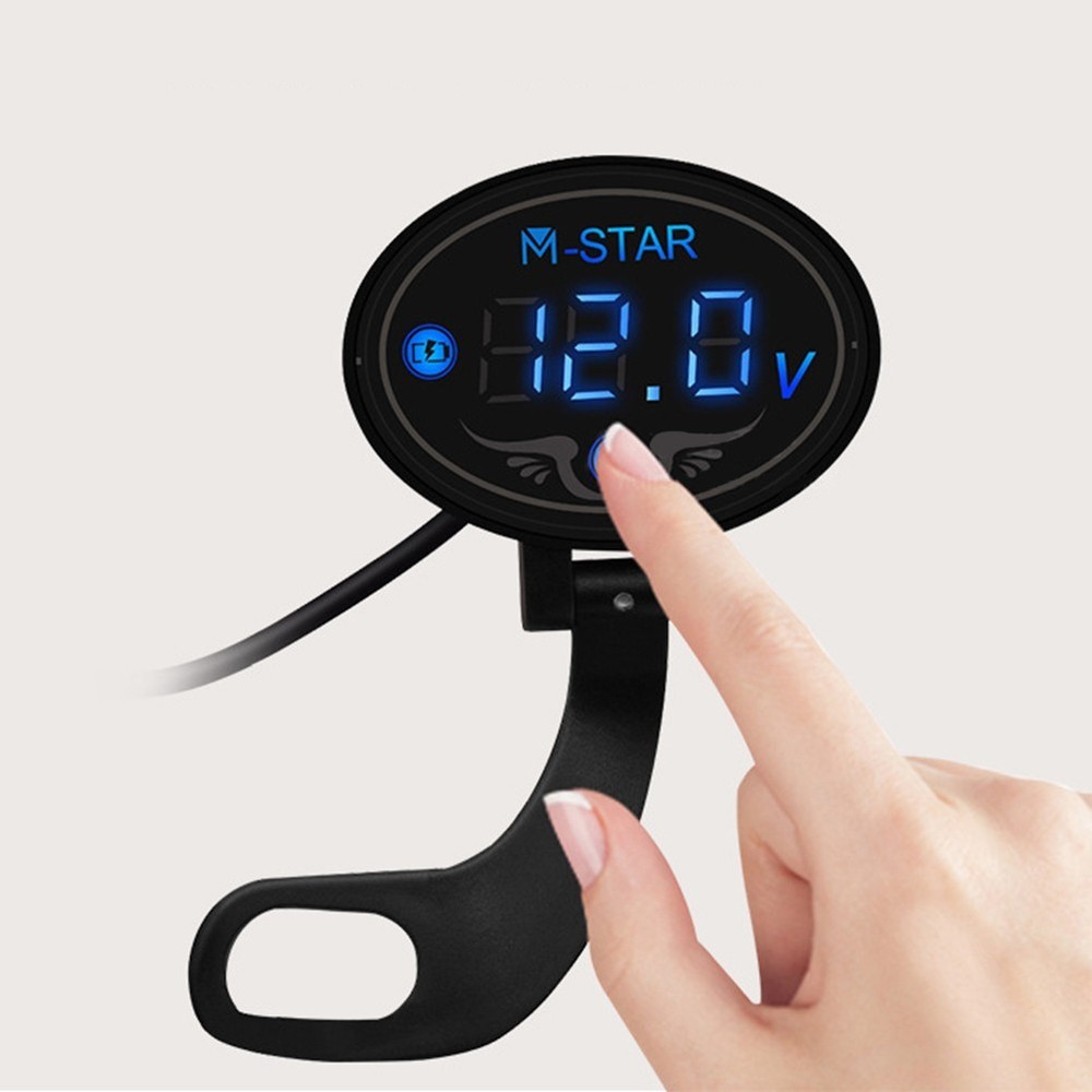 DC 12V LED Panel Digital Voltage Volt Meter Display Voltmeter For Motorcycle Car