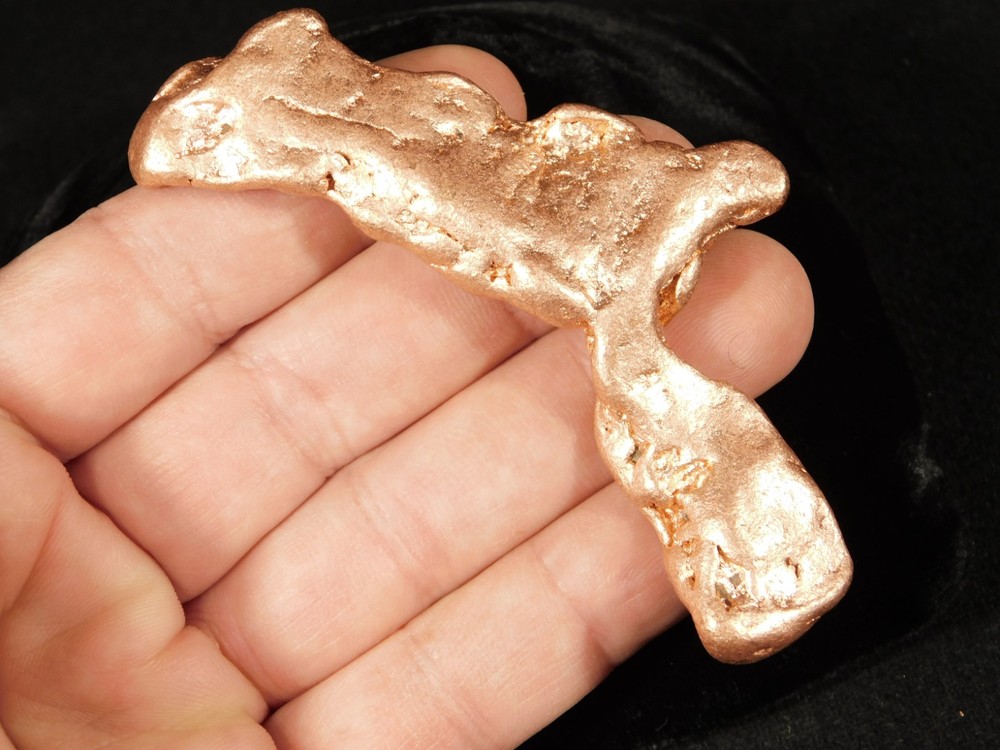 Big! Heavy Solid COPPER NUGGET or Native Copper Float Michigan 91.0gr