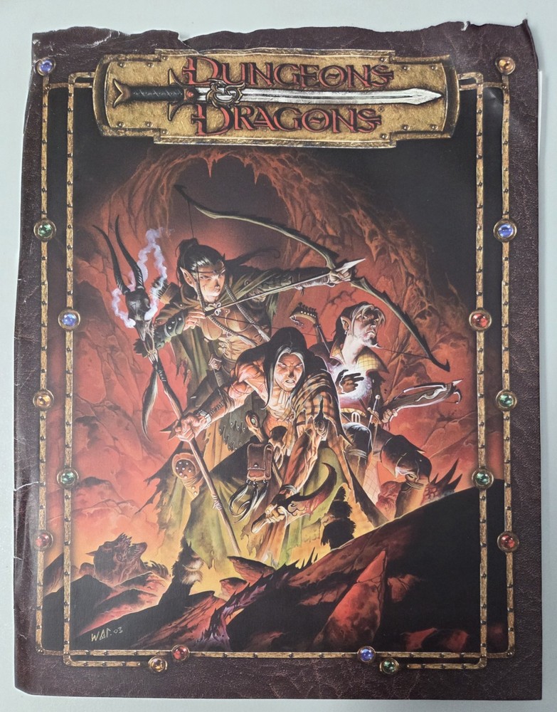 Dungeons & Dragons WotC D&D 3rd Ed Character Sheets 3.0 VG+