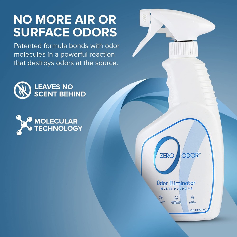 Zero Odor - Multi-Purpose Strong Odor Eliminator for Home, Office, Car, Bathr...