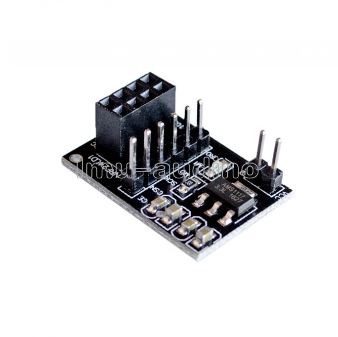 NRF24L01+ 2.4GHz RF Wireless Transceiver Module + 8Pin Socket Adapter Board