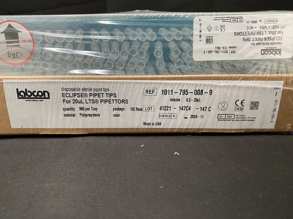LABCON 20µL Eclipse LTS Compatible Pipette Tips 1011-795-008-9 (960/cs)