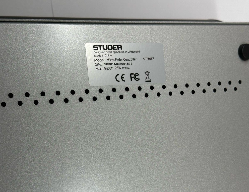 Harman Studer Micro fader Professional Audio Controller 5071667