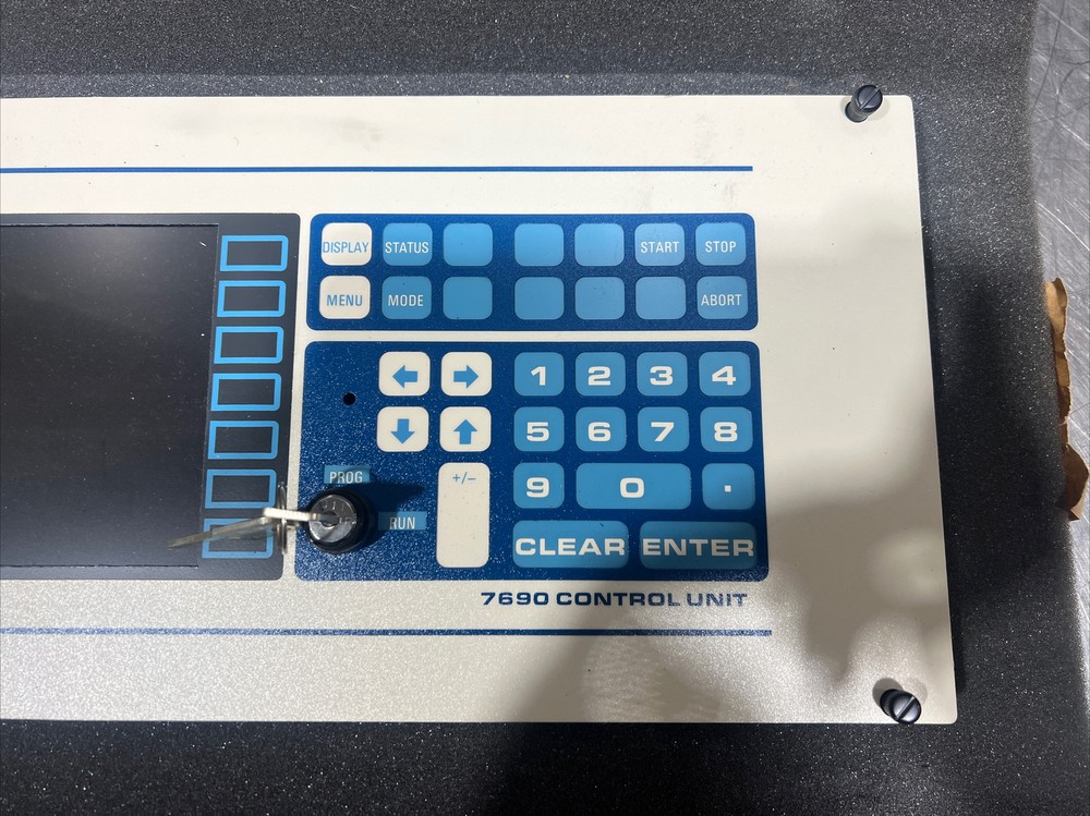 MODEL 7690, MAT. HANDLER CONTROL, BRUCE IND.CNTRL Front Panel Nos Surplus