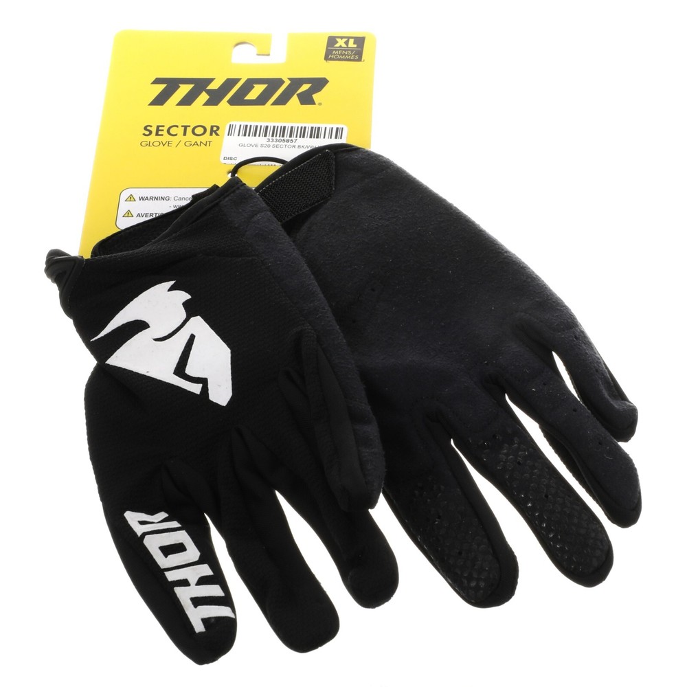 Thor Black Sector Gloves XL