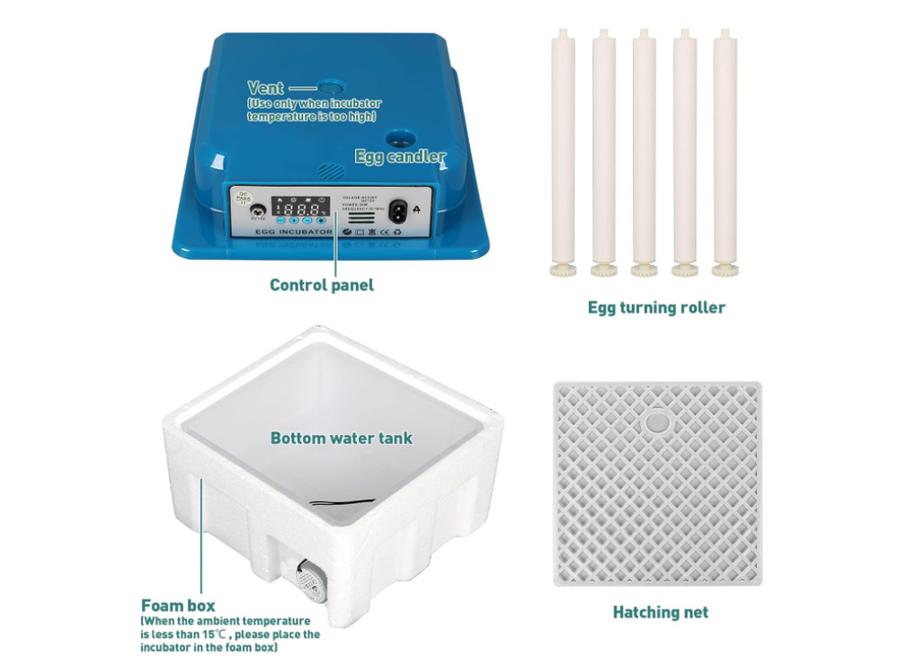 Automatic Incubator, Poultry Egg Incubator with Automatic Rotation System