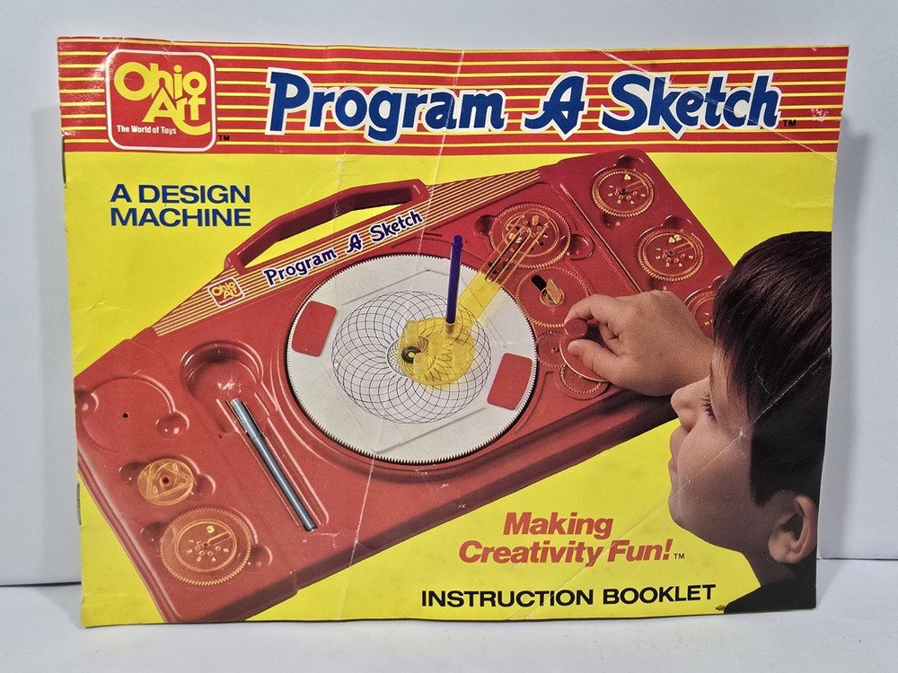 Ohio Art Program A Sketch Design Machine Instruction Booklet