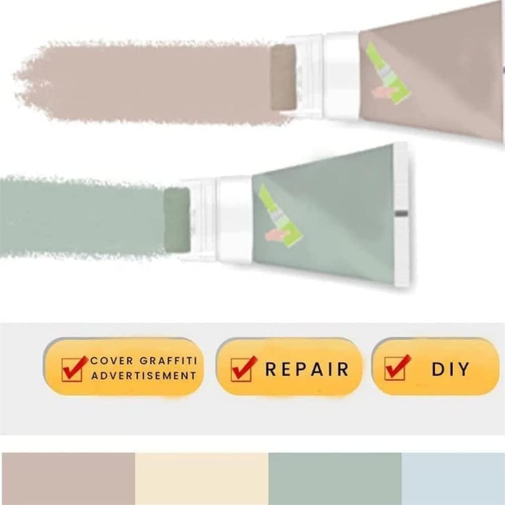 Small Roller Wall Patching Brush 3 Pack, White Repair Paste for Gaps Graffiti