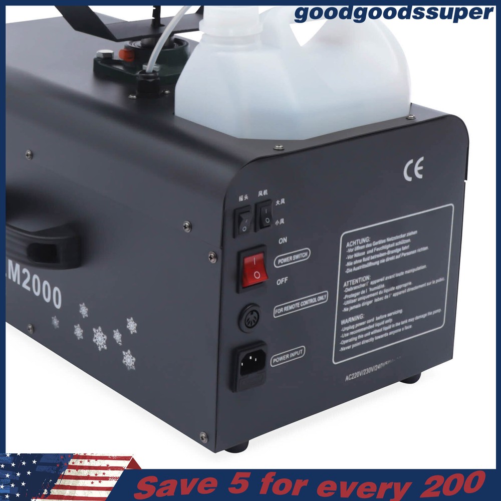 2000 W Artificial Snowflake Maker Snow Stage Effect Machine for Ceremony Party