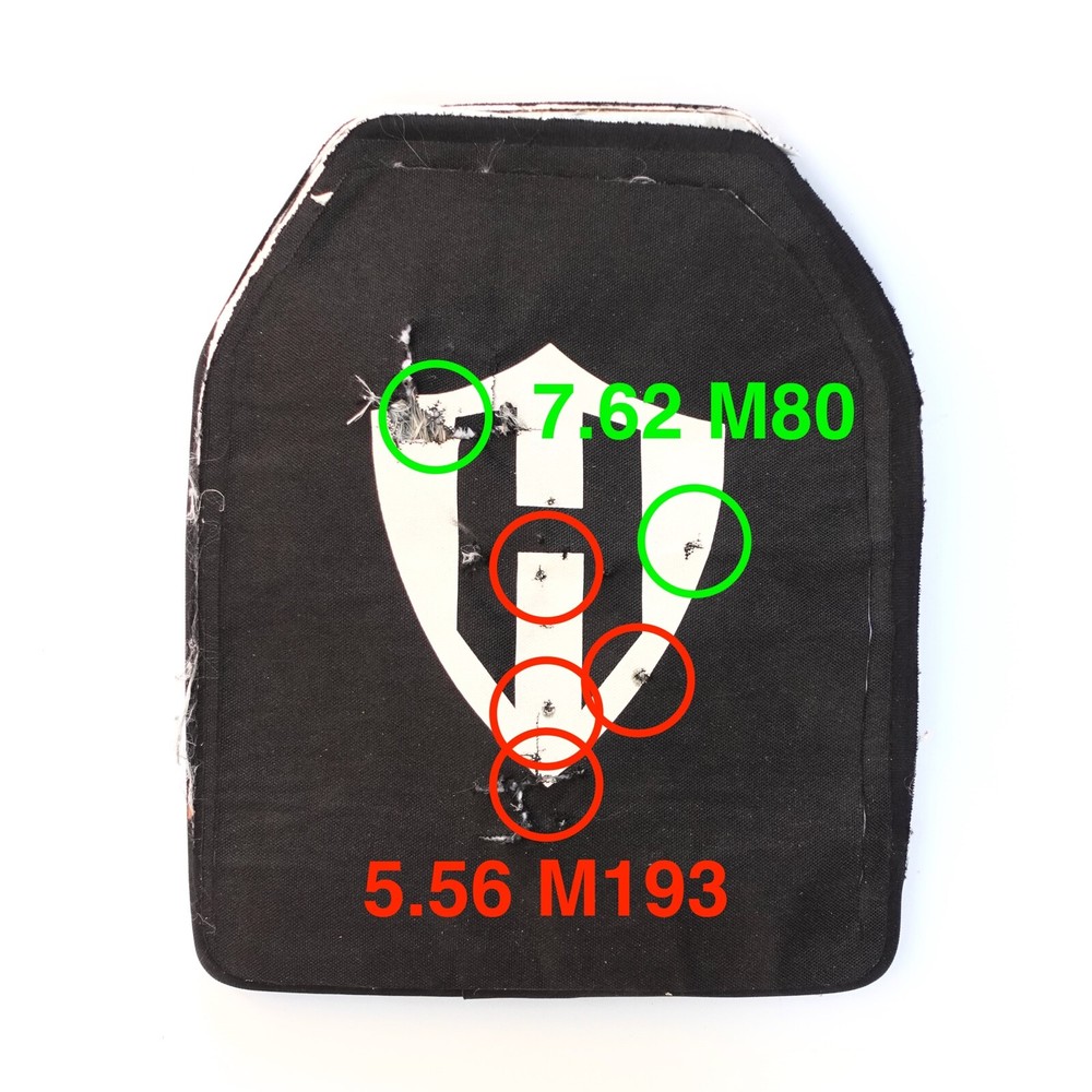 2pcs Level 3+ expanded ceramic coverage ballistic plates body armor - see video