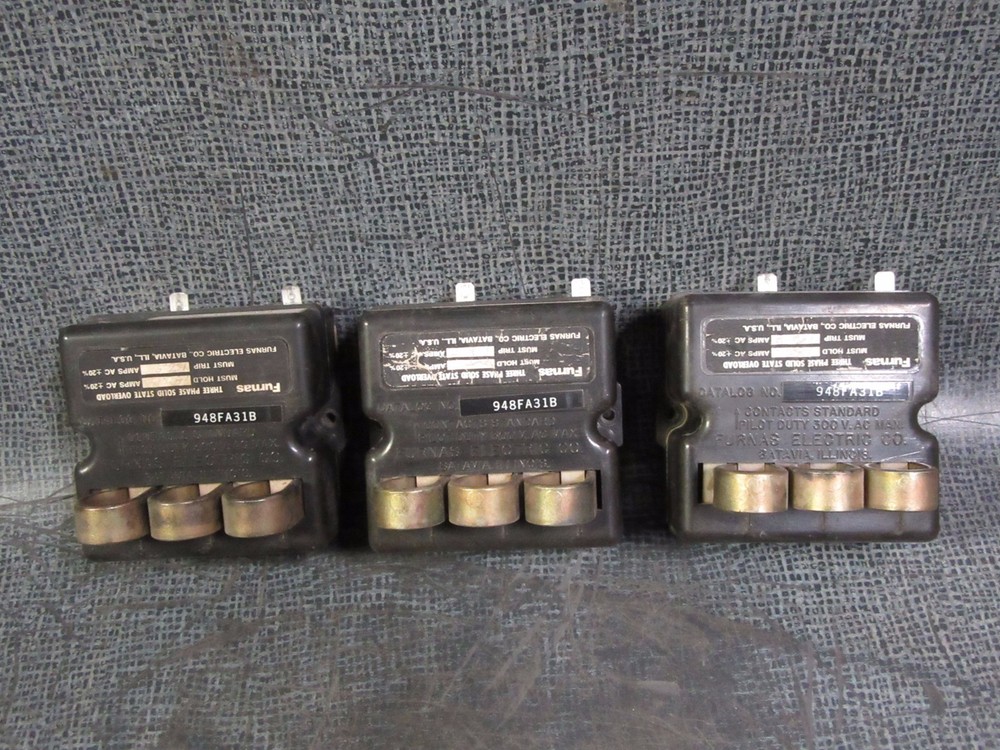 FURNAS SOLID STATE OVERLOAD RELAY 948FA31B TRANE # 13280009