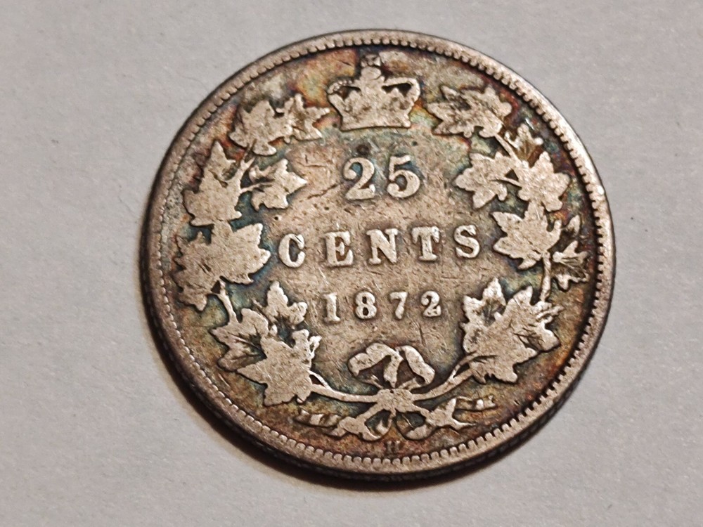 1872 Canadian Silver Quarter