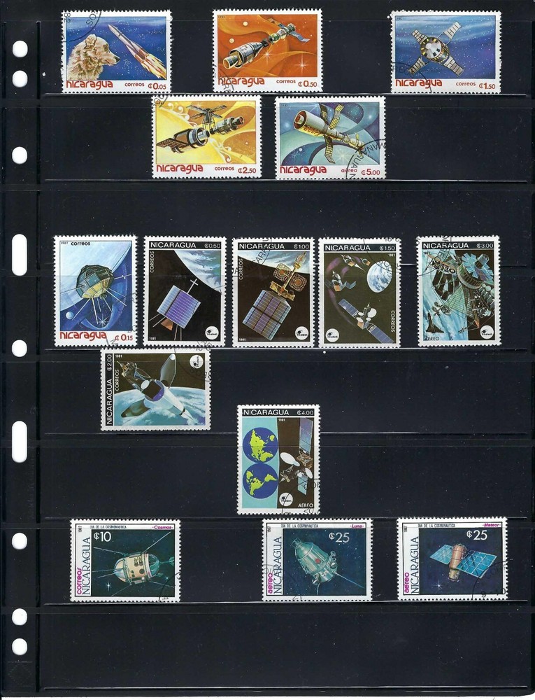 SATELLITE,- SPACE COMMUNICATIONS,-NICARAGUA  { 15}  1981- /82