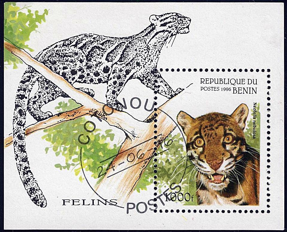 BENIN 1996 BIG CATS  S/S ANIMALS