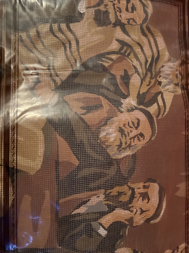 needlepoint canvas handpainted