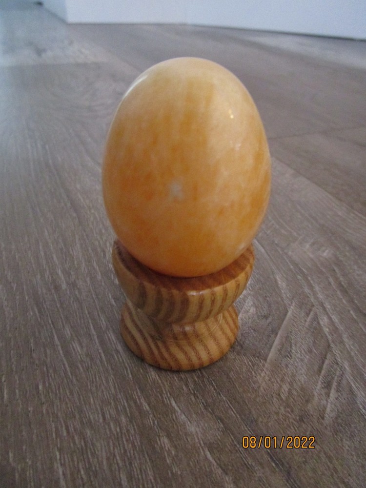Vintage Stone Rock Egg 2"