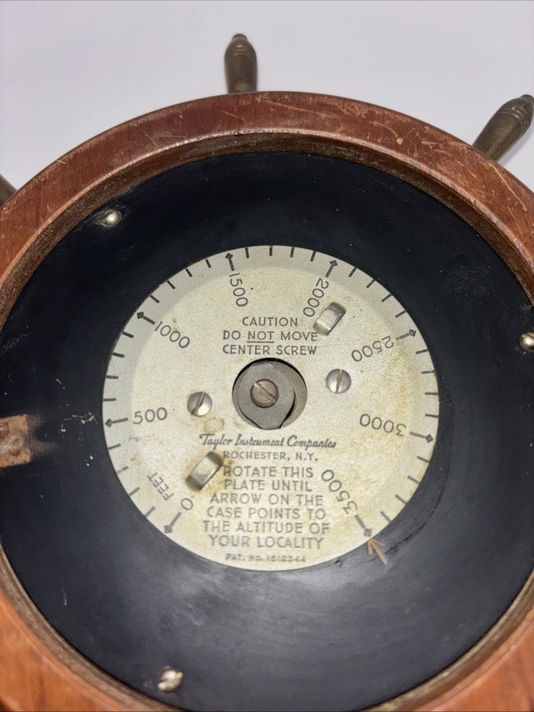 Vintage Gischard Weather Guide Barometer
