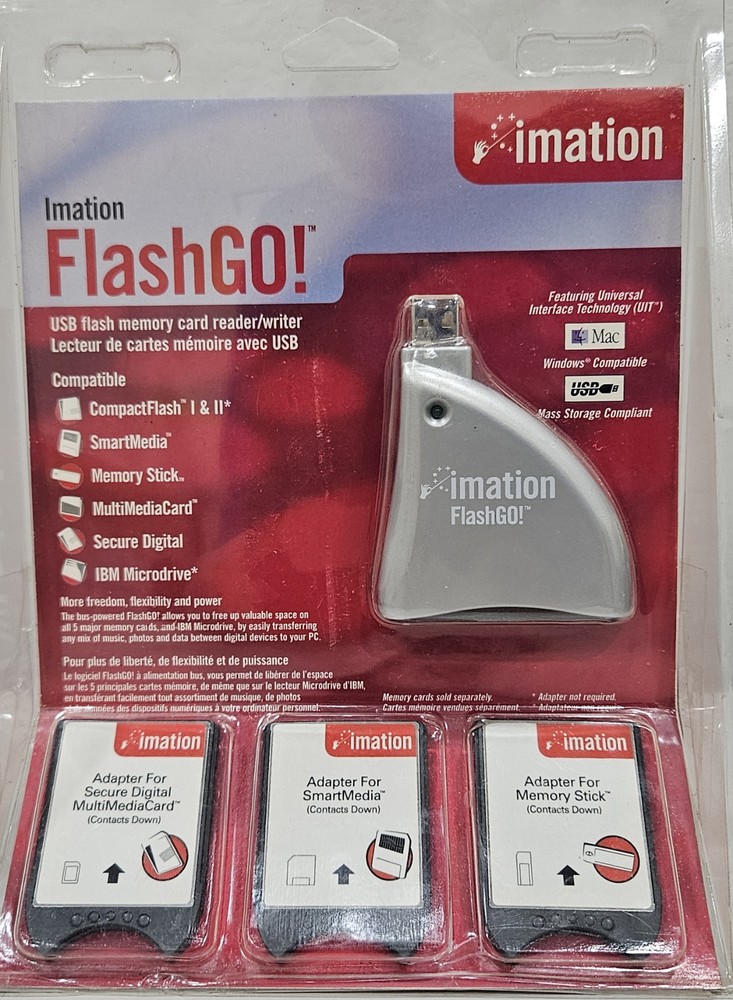 Imation FlashGo! 2.0 Hi Speed USB Flash Card Reader/Writer - FREE SHIPPING!