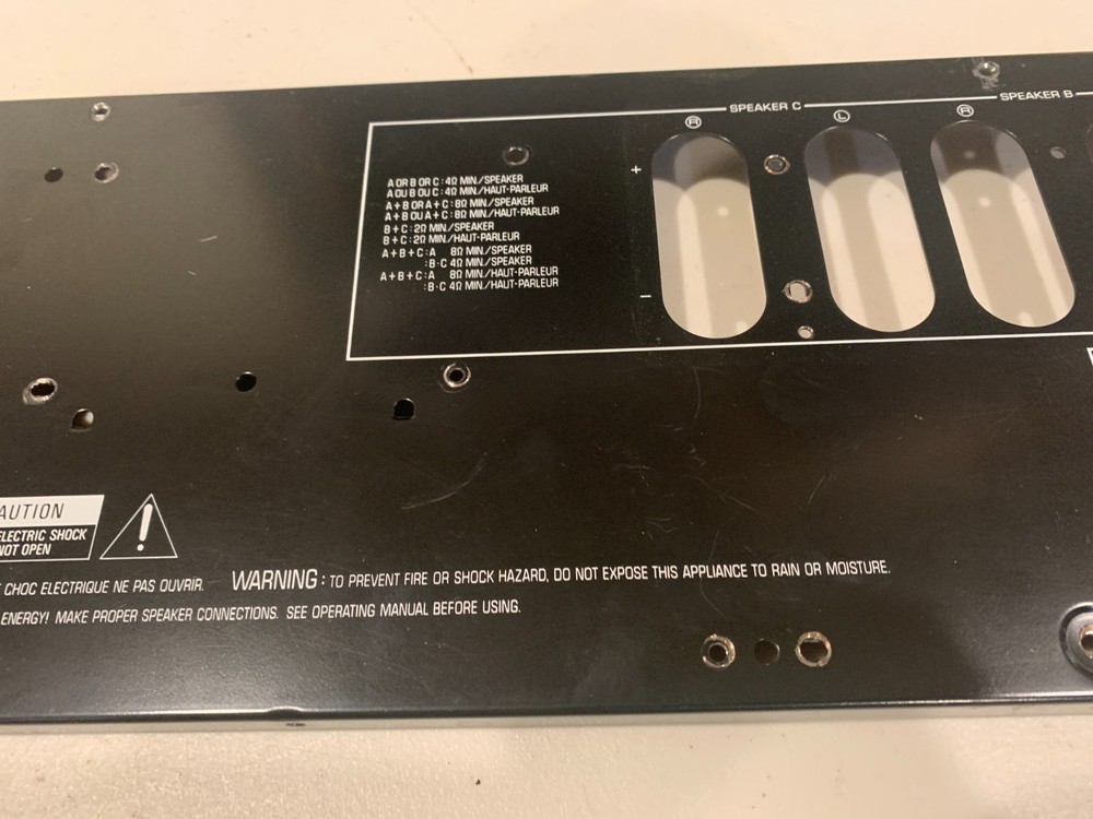Yamaha MX-800U Stereo Power Amplifier - Rear Panel
