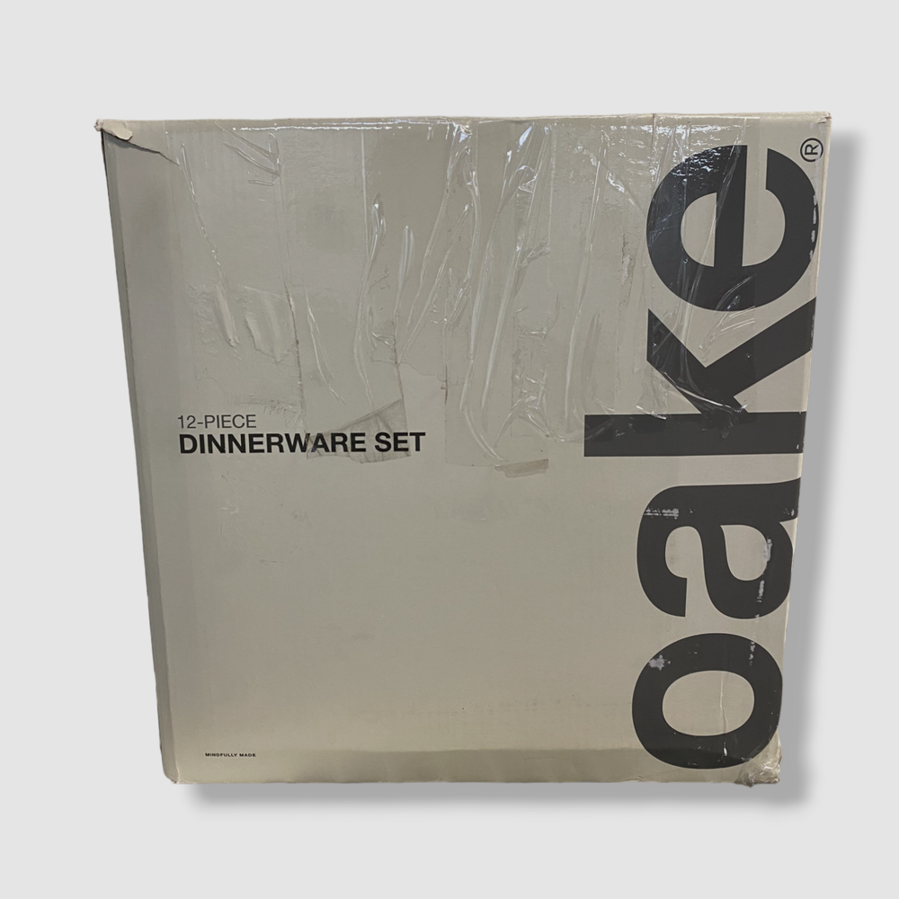 $186 Oake Ivory 11-Piece Stoneware Dinnerware Set