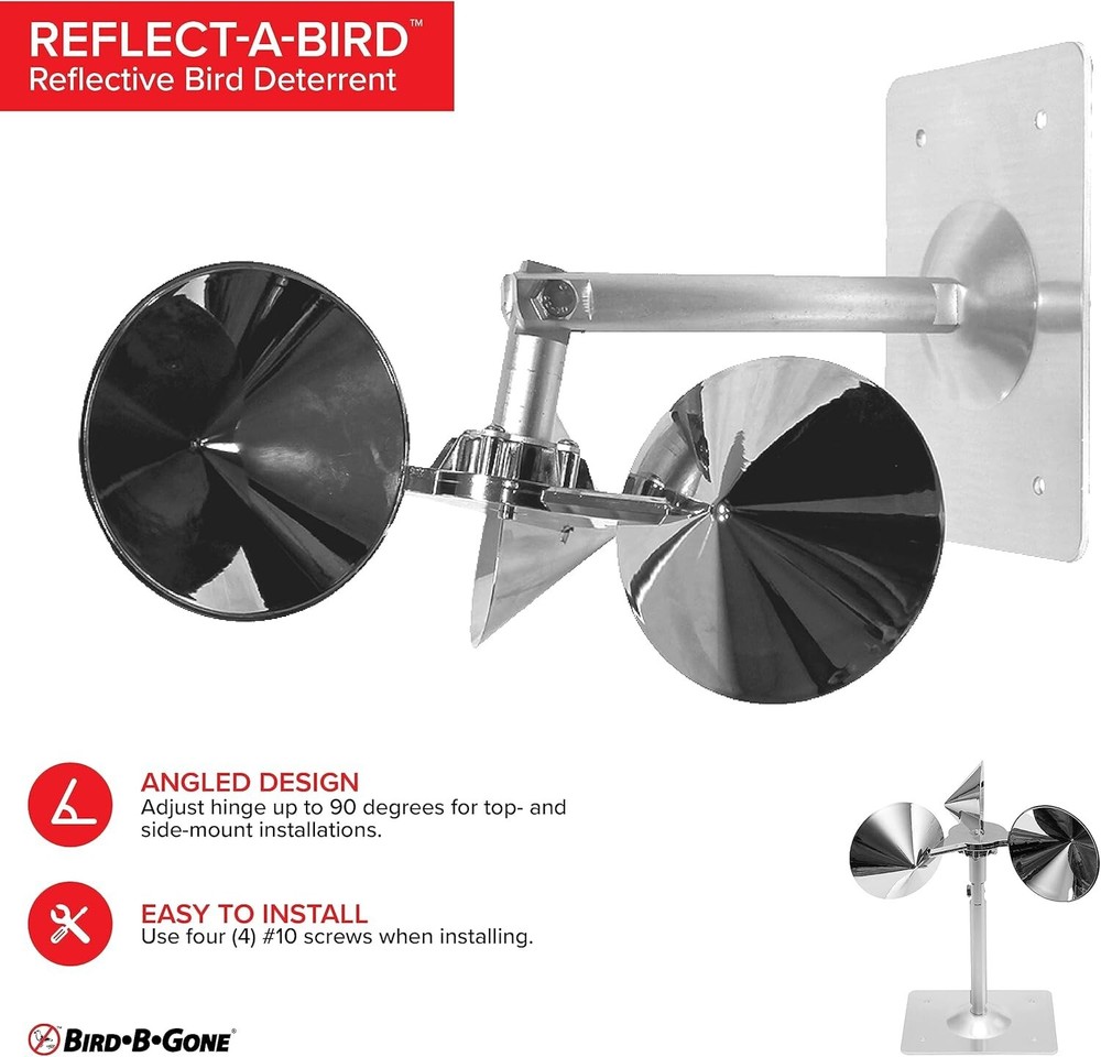 - Reflect-A-Bird - Reflective Spinning Deterrent - Repels Pigeons, Sparrows, ...