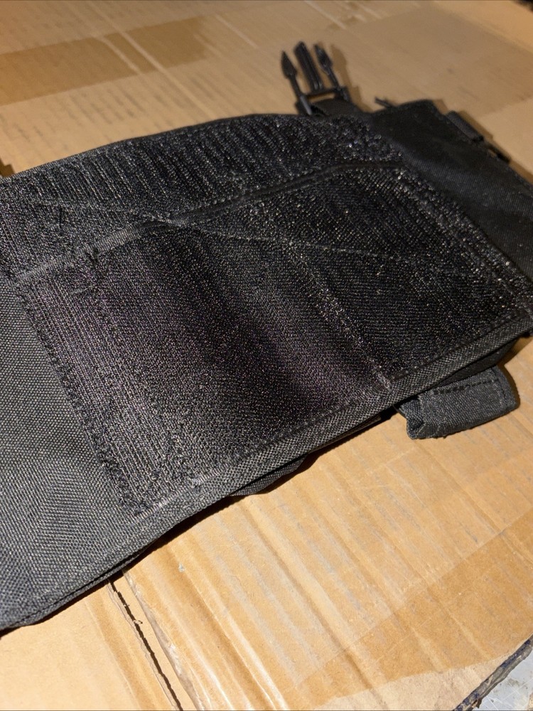 Unbranded Micro Chest Rig/ Plate Carrier Placard (Black)