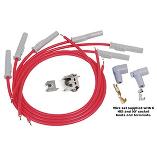 MSD 31179 Super Conductor Plug Wires, Multi-Angle Plug, Socket, HEI