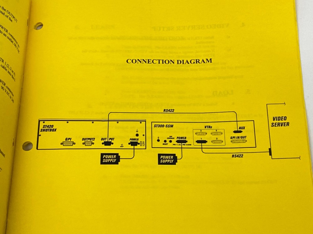 DNF ST300 VTR/DDR CONTROLLER & DLM ST420 SHOTBOX UNTESTED