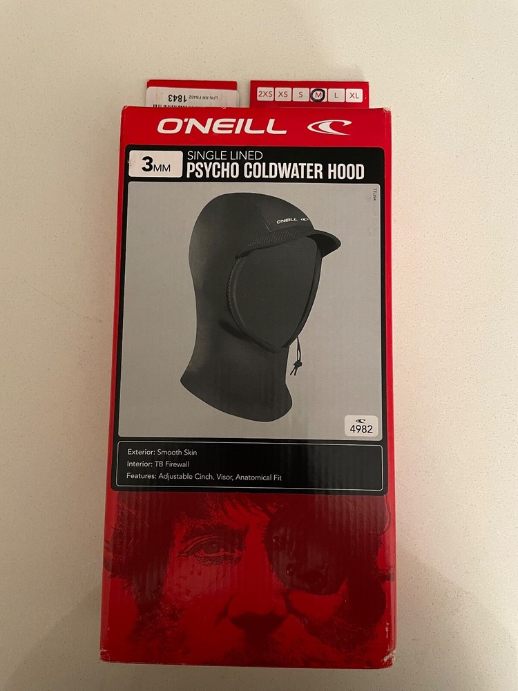 O’Neill Psycho 3mm Cold Water Hood, Medium- New