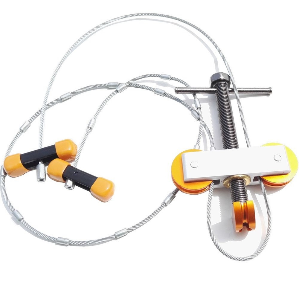 SHARROW Portable Hand Held Compound Bow Press with 2 Quad Brackets Bow String...