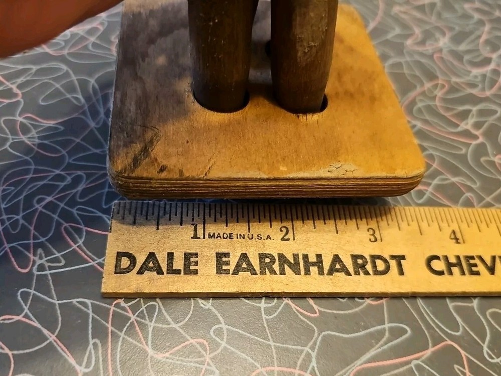 Solid Wood Dowel Old Twist Style Nutcracker Nut Opener Incomplete?