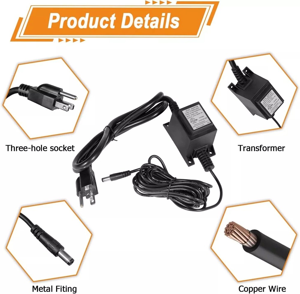 460304 Ionizer Transformer, Replacement Charging Cord Adapter