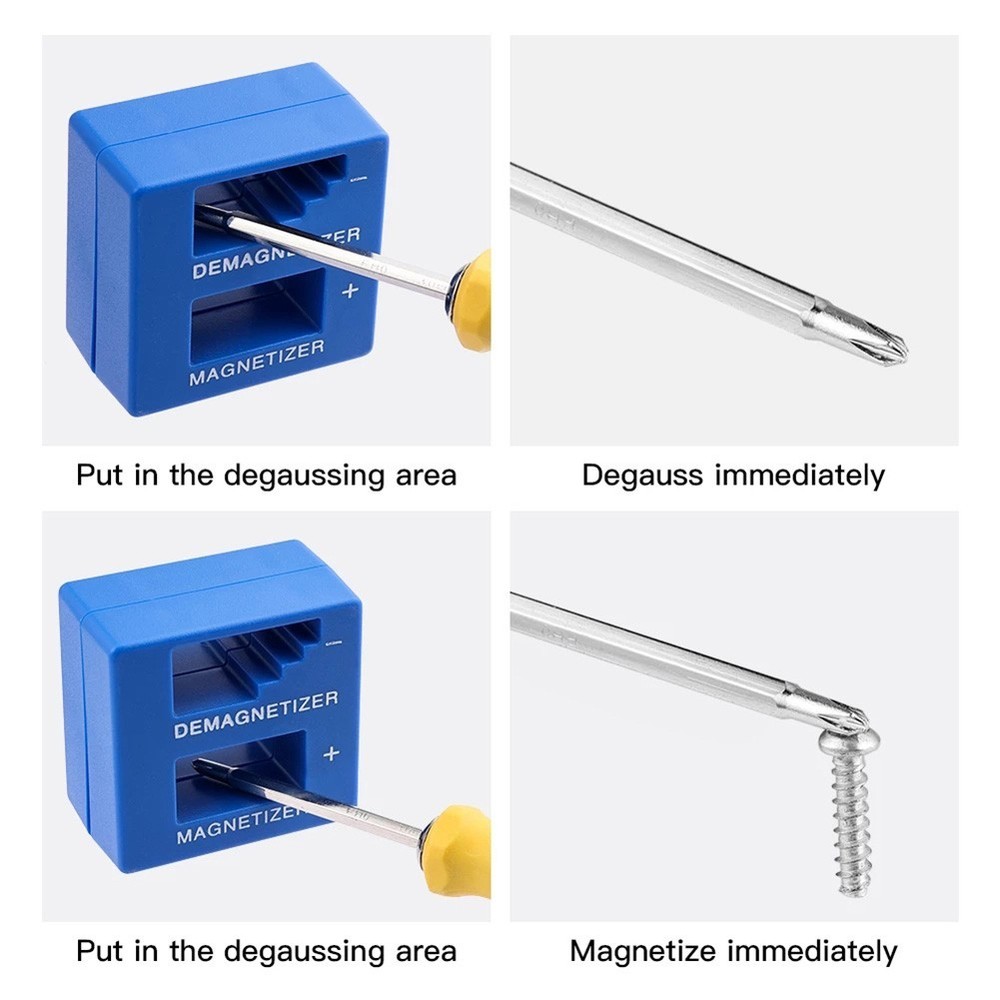 Convenient and Easy to Use Screwdriver Demagnetizer Magnetizer for Any Tools