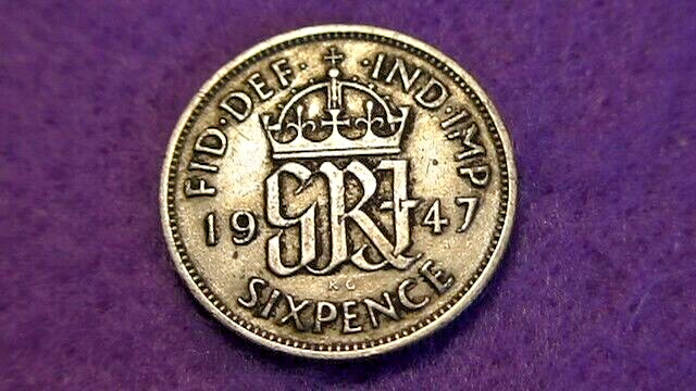 Great Britain 6 Pence 1947,   KM#862