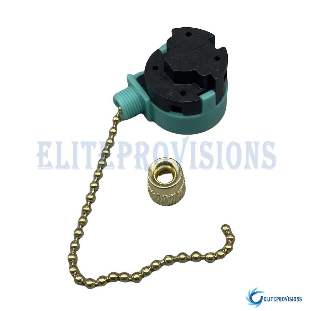 4Wire 3 Speed Ceiling Fan Switch Fit ZING EAR ZE-268S6 Pull Chain Switch 6A 125V