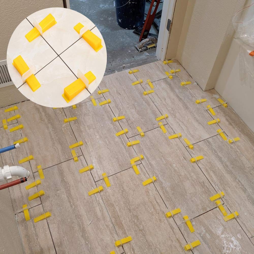 Tile Leveling System Spacers Clips 1/16 in Tile Tools 400 Pcs