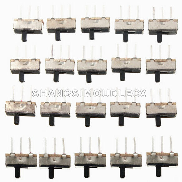 30PCS SS12D00G3 2 Position SPDT 1P2T PCB Panel Mini Vertical Slide Switch