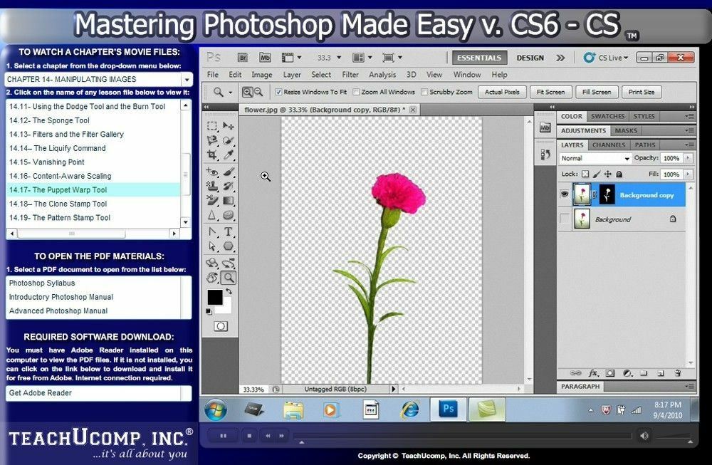Learn Adobe PHOTOSHOP CS6 CS5 Video Training Tutorial DVD-ROM Course 10 Hours
