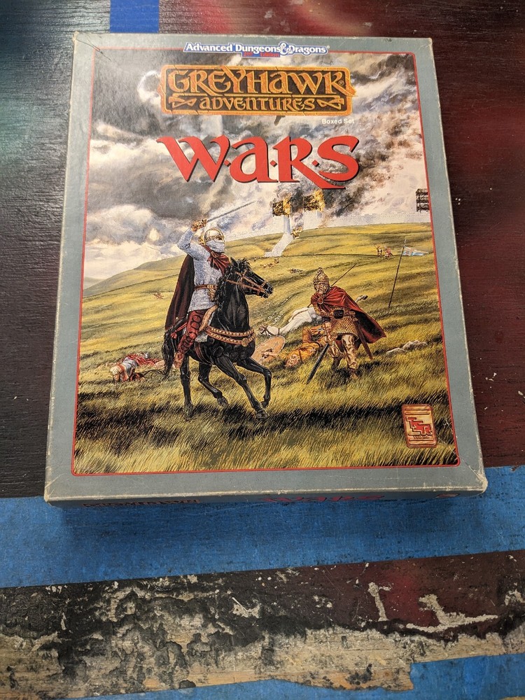 WARS Greyhawk Adventures AD&D Unpunched Box Set 1068 TSR