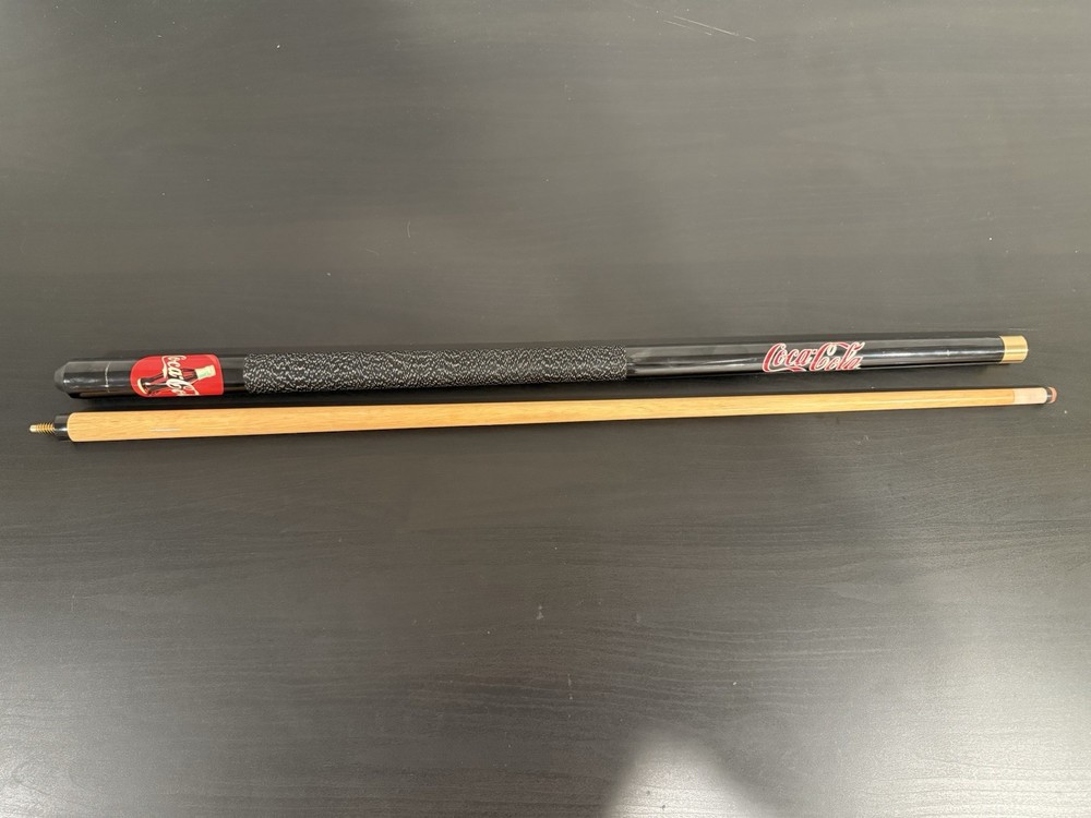 Coca-Cola 2-Piece Billiard Pool Cue Stick with Case