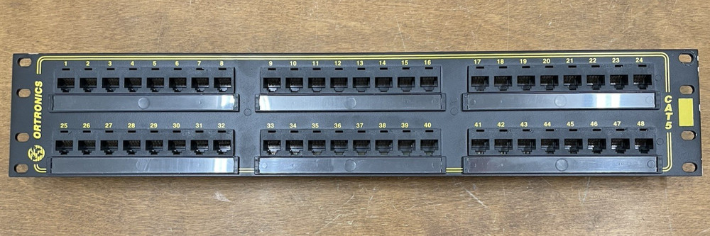 Ortronics OR-851044791 Category 5 48-Port Patch Panel Rack