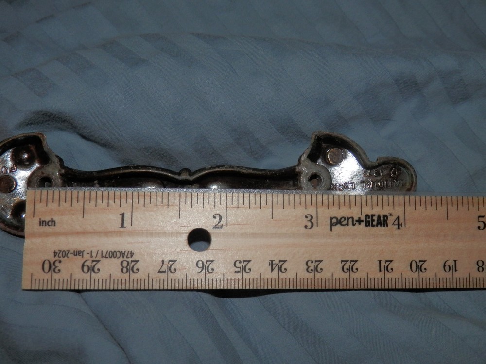 vintage National Lock 1093 Drawer Pull handles knobs Cabinet Door brass?