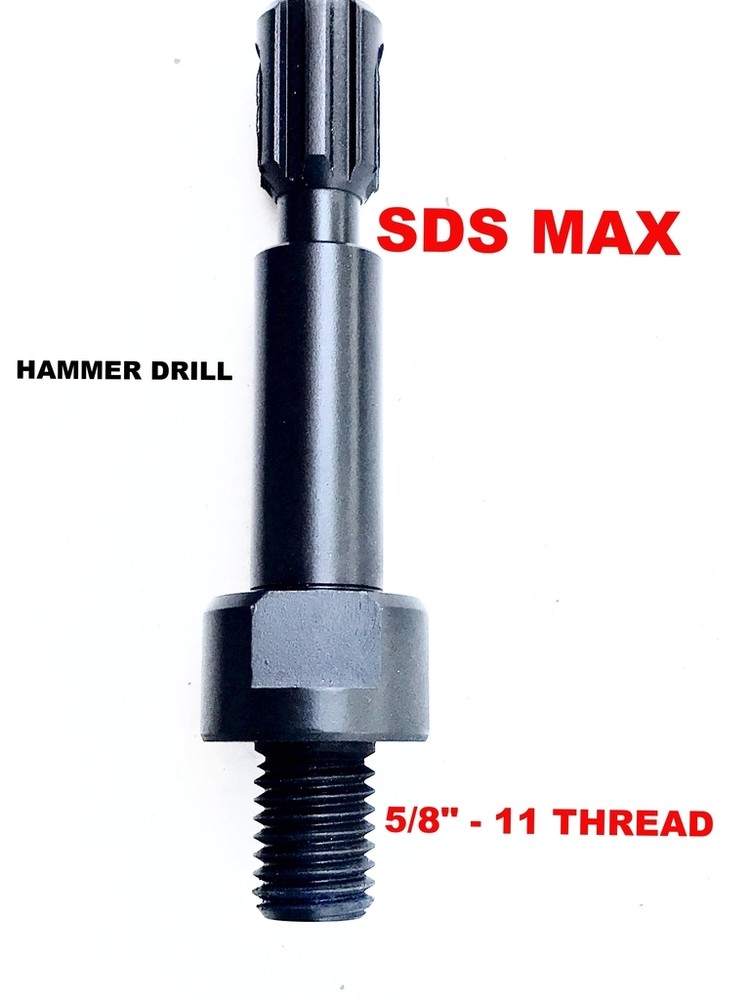 SDS MAX hammer drill dry core bit set 2'', 2.5'', 3'' with adapter