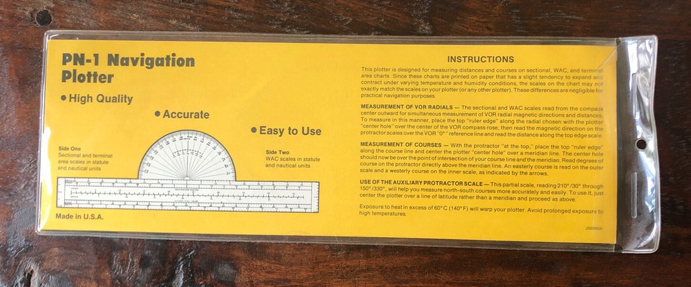 Jeppesen - PN-1 Navigation Plotter Sanderson Training Products - Airplane Pilot
