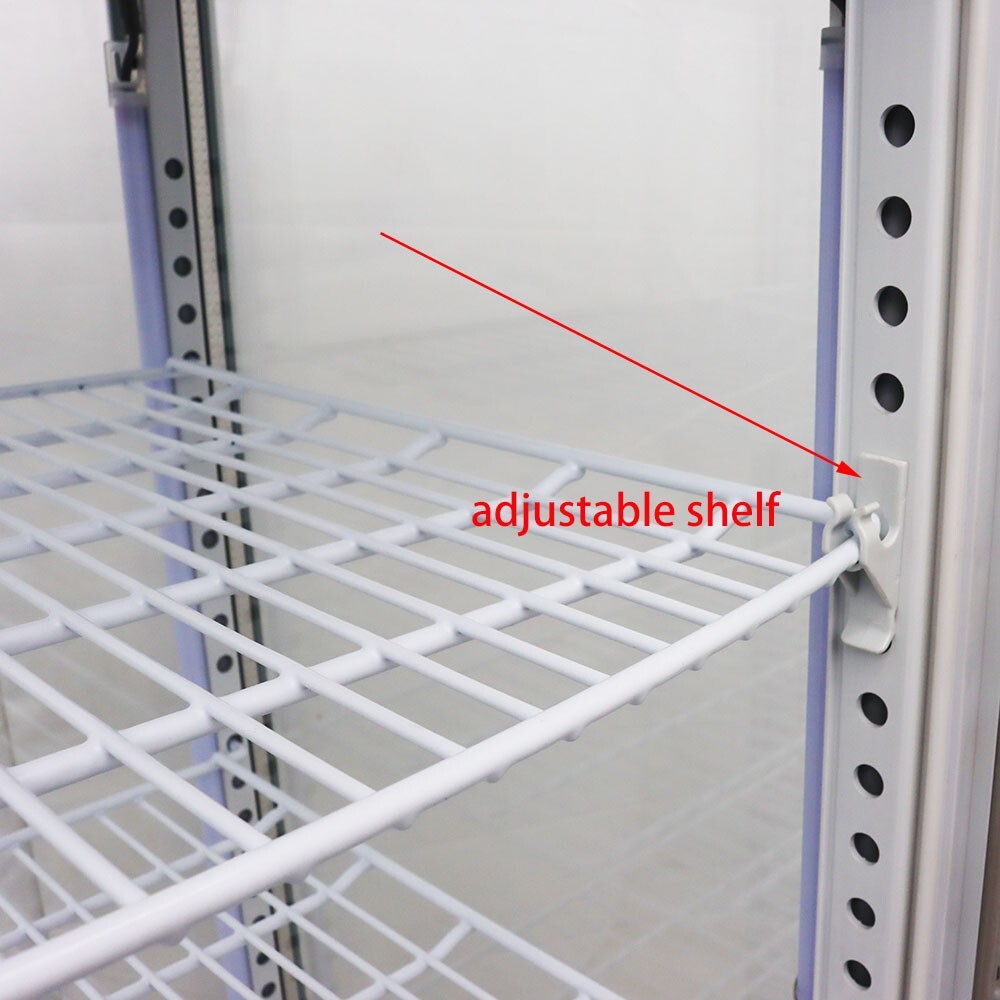 110V Refrigerated Cake Display Cabinet Bakery Showcase 5 Layers Open Front Door
