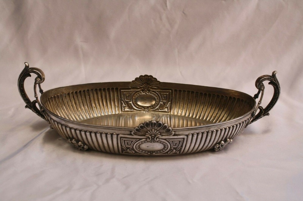 Magnificent 1900 German 800 Continental Silver Dish