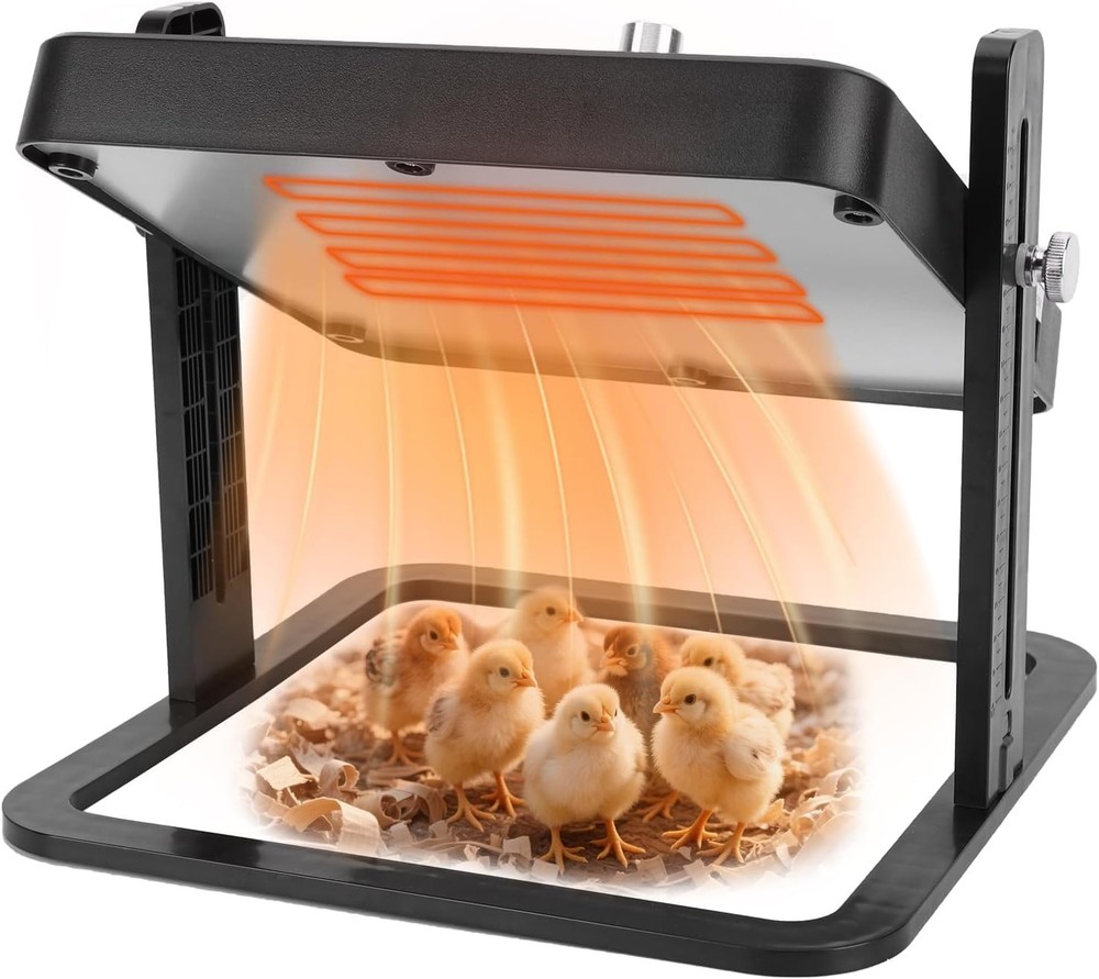Chick Brooder Heater Plate, 10"x10" Brooder Plate for Chicks with Adjustable