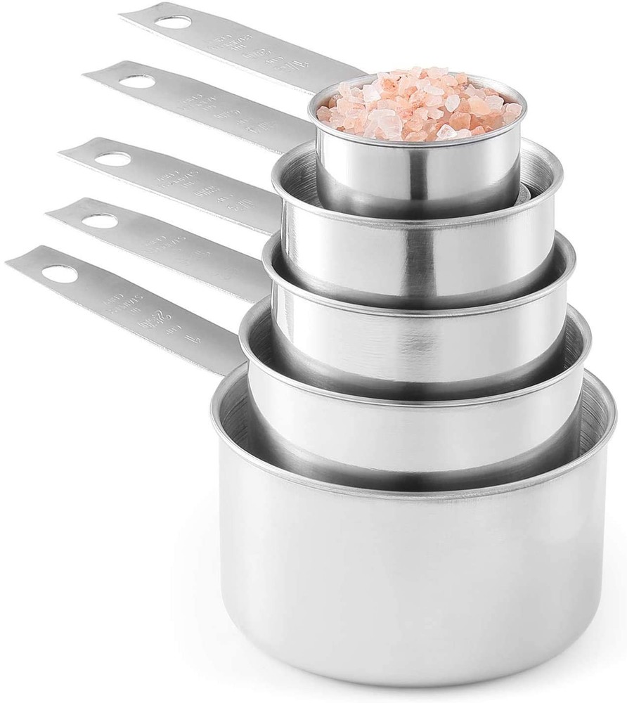 Stainless Steel Measuring Cups 5 Piece Stackable Measuring Set 1
