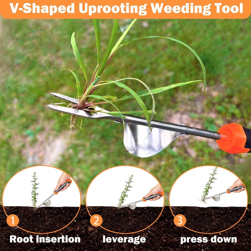 Weed Puller Tool, 2026 New Portable Hand Weeder Tool, Weeding Tool with Stain...